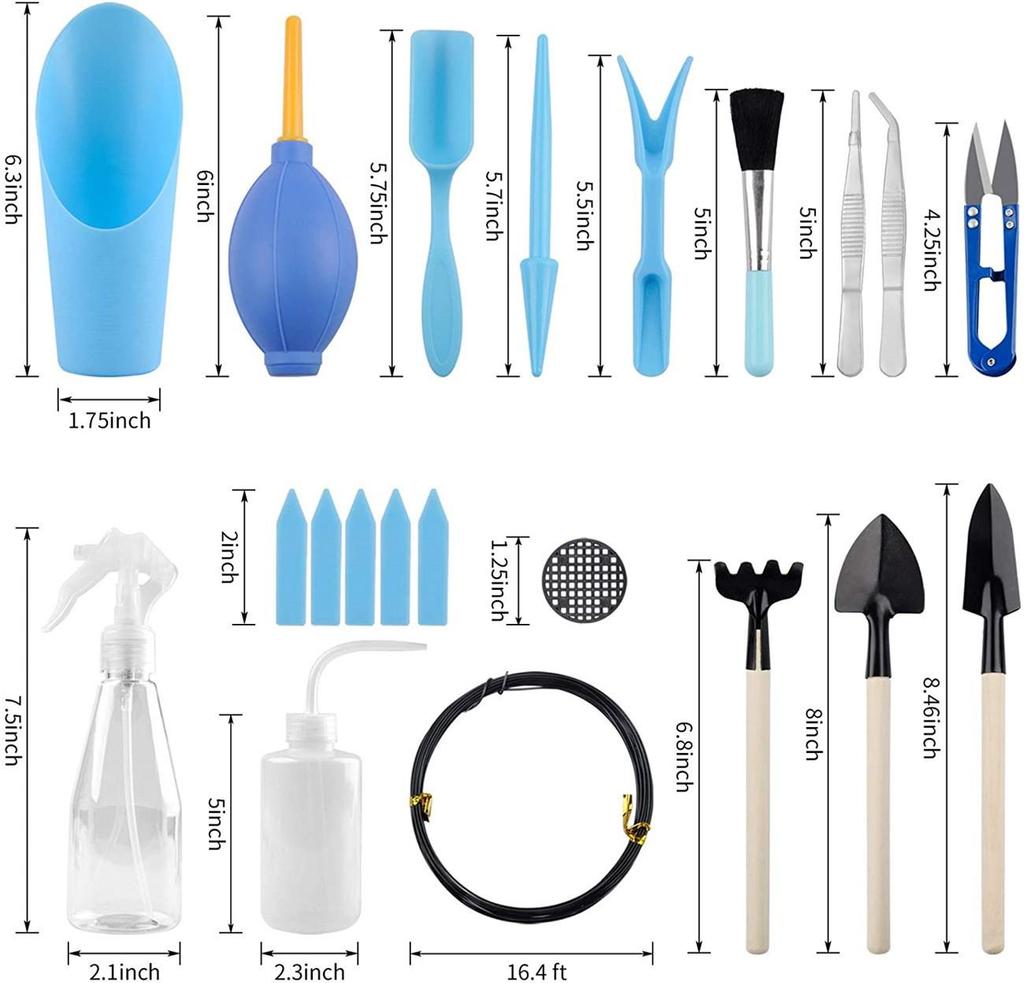 Succulent Care Mini Tool Set: Complete Gardening Kit for Micro-Landscapes & Flower Care