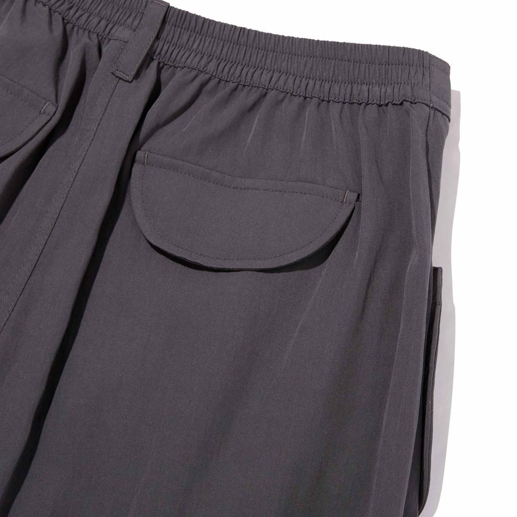 KIRSH Ribbon Pocket Woven Cargo Pants [Grey]