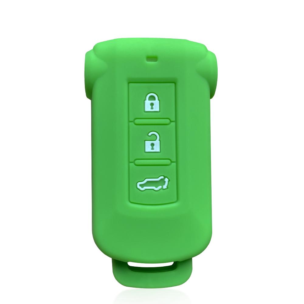 Silicone Car Key Chain Protect Skin Cover Case Keyring for Mitsubishi Outlander Pajero Delica Remote Key Holder Car Assessoires