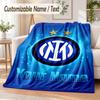 Personalisierte Flanelldecke mit Inter Mailand Aufdruck Warme Gemütliche Decke für Zuhause Sofa Bettwäsche