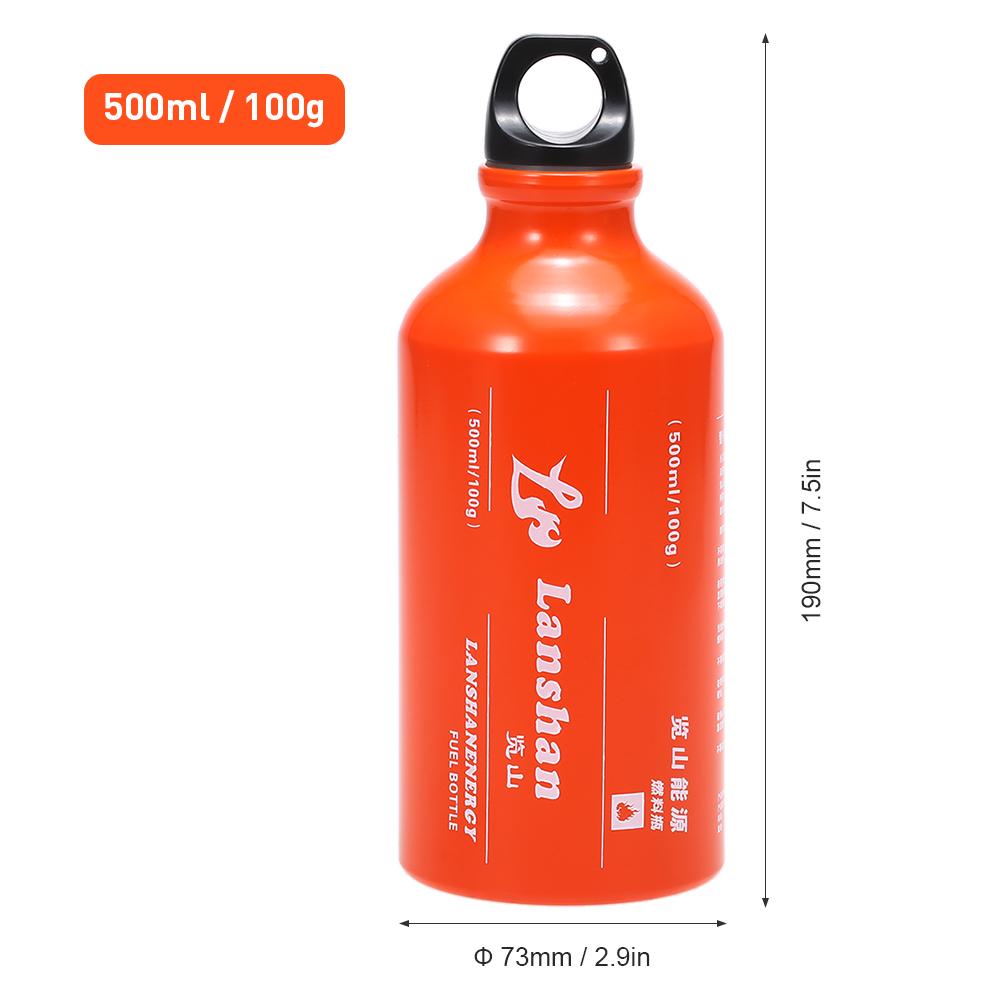 500ml Gasoline Fuel Bottle Petrol Kerosene Alcohol Liquid Gas Tank Fuel Storage Bottle for Outdoor