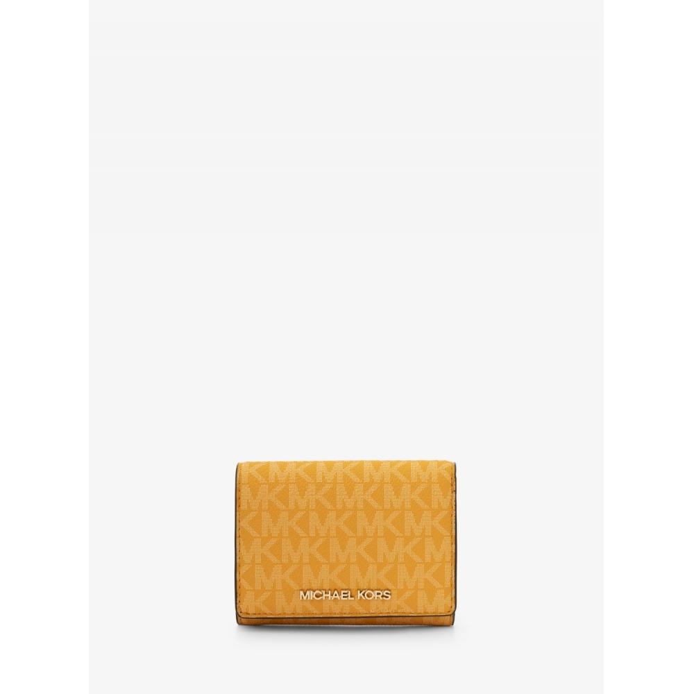

Michael Kors [japan Limited] Jet Set Travel Compact Wallet Medium Mk Signature 35s3gtve2v3357 Pop Orange F