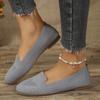 New Oversized Single Shoe with Fly Woven Mesh Surface, Shallow Mouth, One Foot Kick, Lazy Flat Bottom Casual Women's Shoes