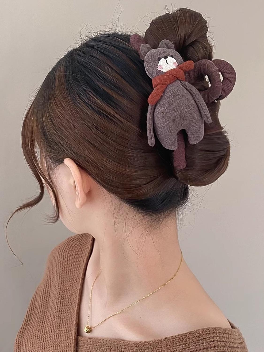 

1 шт. Милый шарф медведь AB лицо ловля мультяшное животное высококачественная стрижка акула зажим для волос аксессуары новый стиль