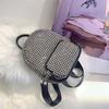 Exquisite and shiny handmade diamond inlaid high-end backpack, trendy campus style casual backpack, crossbody women's bag