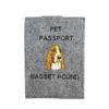 Basset Hound - Dog Passport Case, Document Case, Gift for the Traveller from the Brand