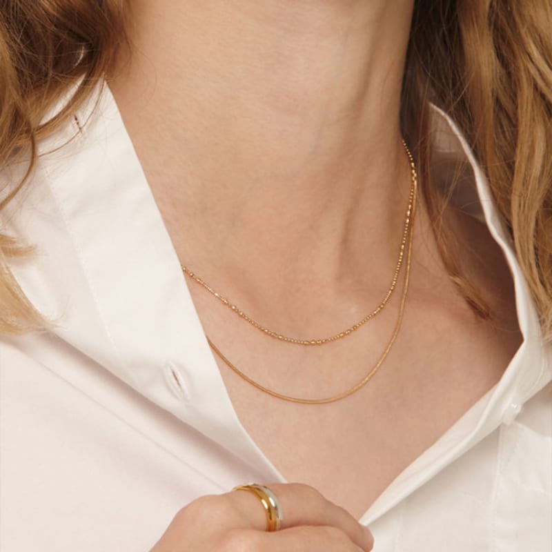 Murmur [925silver]Round Snake Necklace