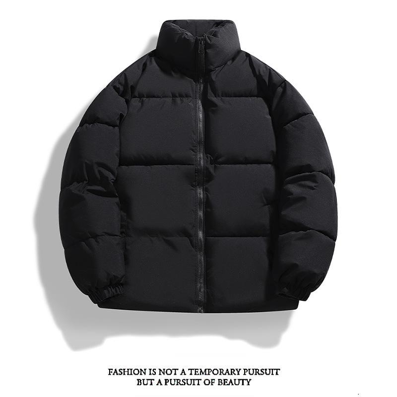 

Мужское модное однотонное толстое хлопковое пальто с воротником-стойкой XL