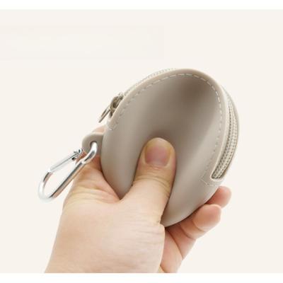 Pochette de Rangement en Silicone Porte-Clés Suspendu d'Extérieur pour Câble de Données Écouteurs Bluetooth Organisateur de Petits Objets Porte-Monnaie