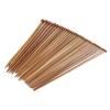36st Bambu Sticknål Raka Enkelsuddiga Karboniserade Sticknålar för Nybörjare 13,8 tum