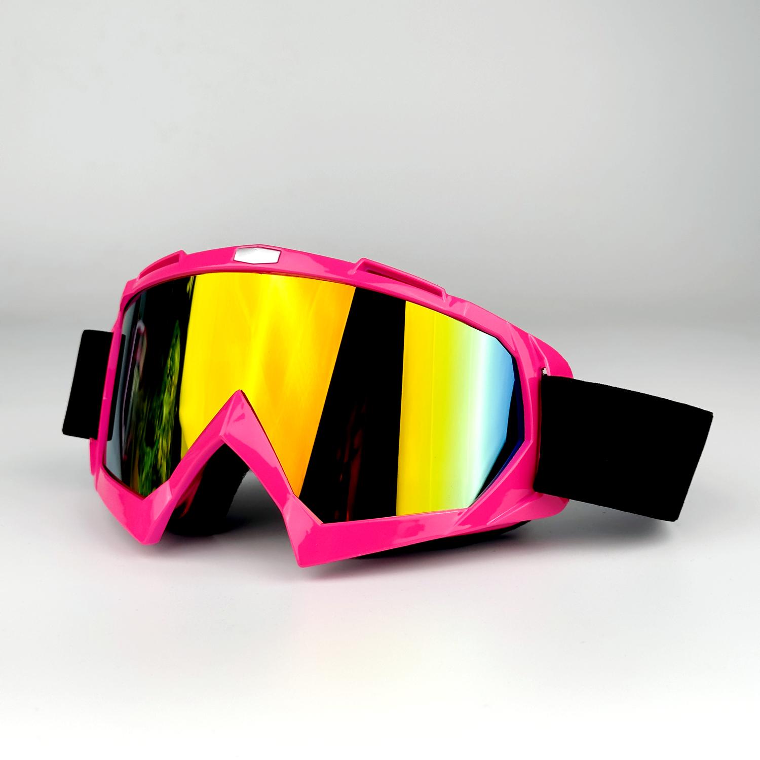 Motorcycle Riding Goggles Motocross Glasses With Detachable Strap For Outdoor Sports Windproof MX MTB Cross Country Racing