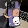 Phone Case for iPhone 17 Air 16E 15 16 Pro Max Bubu Dudu Cartoon Cute Cover 14 Plus 13 12 Mini Soft Shell Silicone Fundas