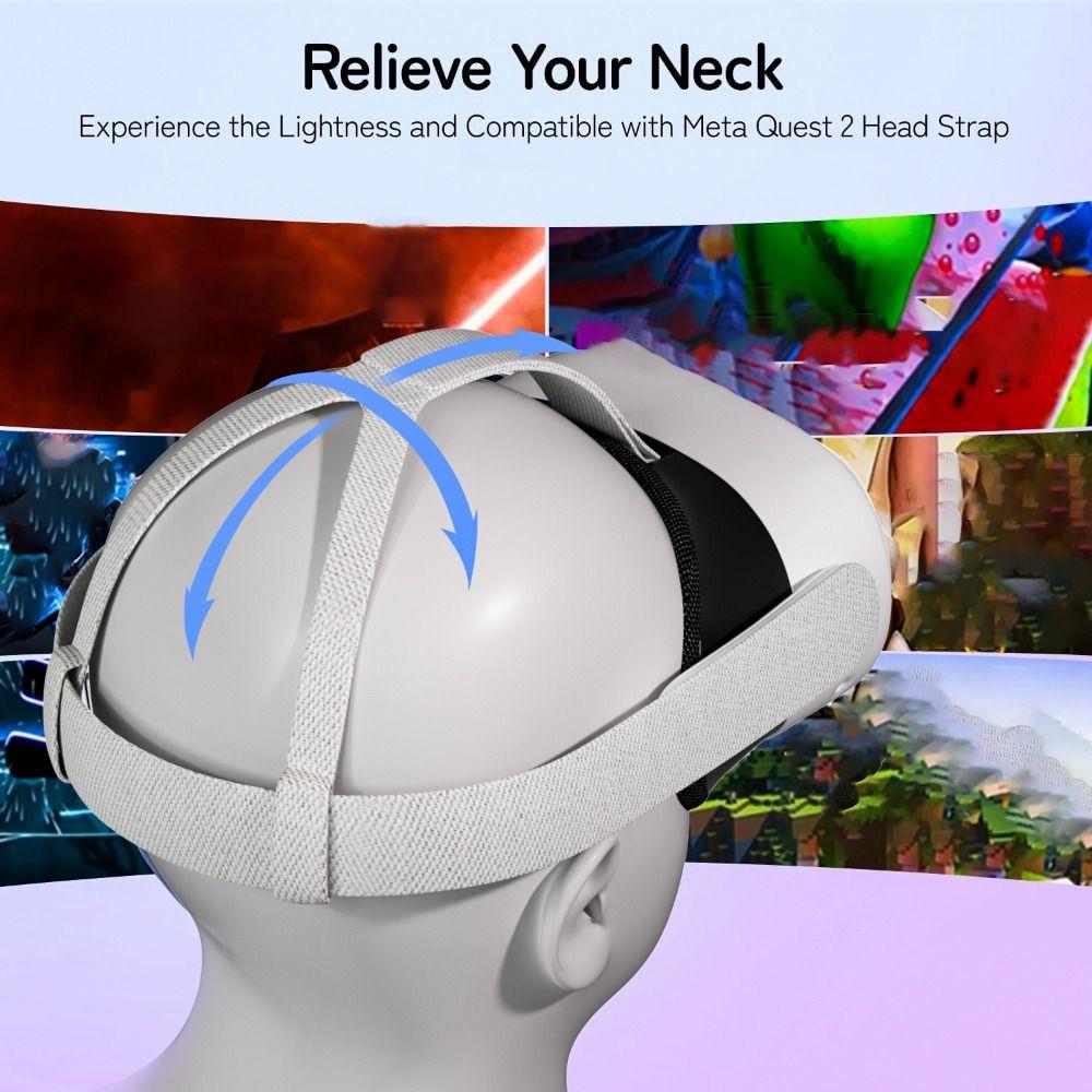 Cinghia di Supporto Fissa Elastica Fascia Regolabile per Cuffie VR Cinturino di Ricambio per Meta Quest 3/3s