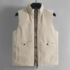 Foreign Trade Export Surplus Autumn and Winter Unisex Sleeveless Vest Fashion Stand Collar Sports Casual Fashion Vest Jacket