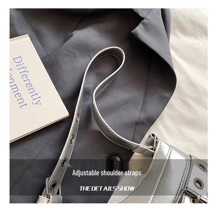 Bolsa Baguette de Ombro para Motociclista Estilo Retrô Quente Tendência 2024