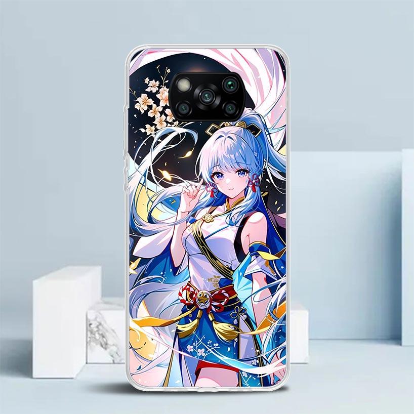 

Genshin Impact Kamisato Ayaka Phone Case For Xiaomi Poco F7 Ultra X5 X6 X7 Pro M7 Redmi 15C 15 13C 13 12C 12 10C 10 10A 9 9C 9A Xiaomi Poco X6