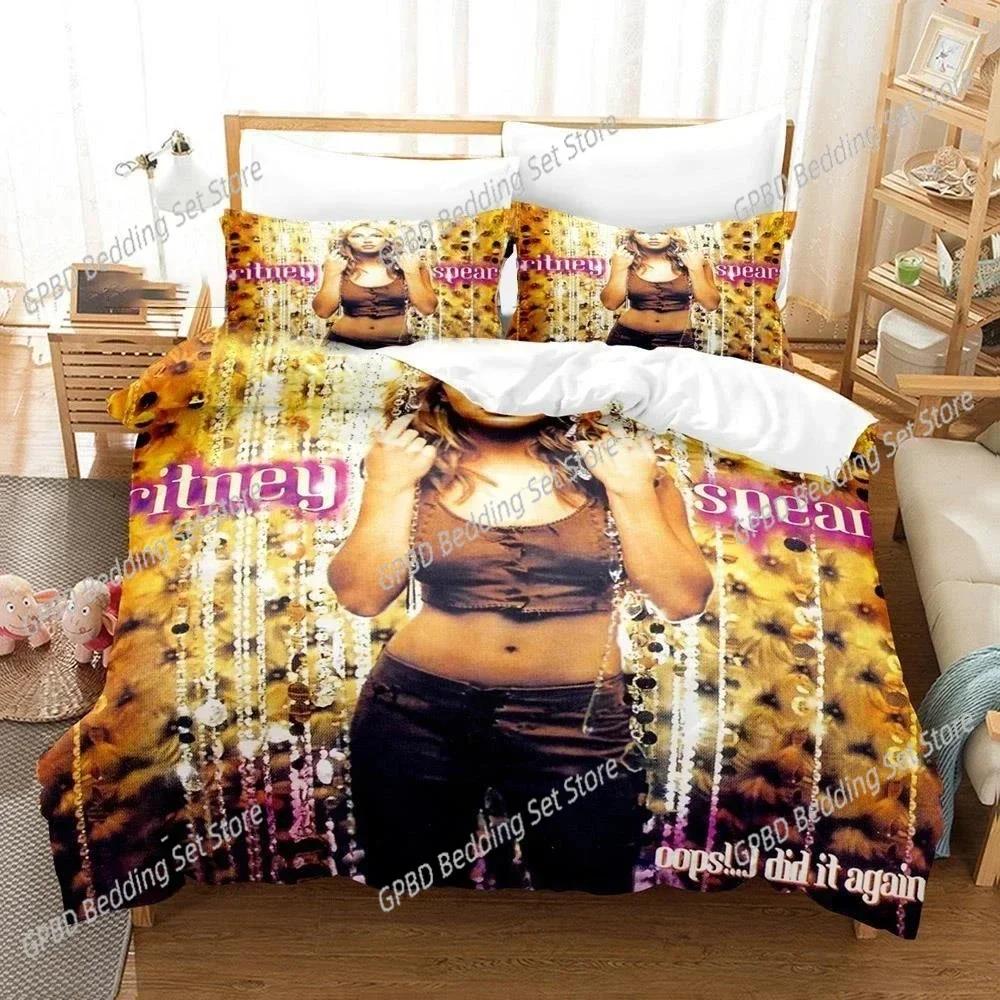 Stampa 3D Britney Spears 3D NUOVO Copripiumino Federa Set Biancheria da Letto Adulto Ragazzo Ragazza Decorazione Camera da Letto Bambini Singolo Matrimoniale Grande