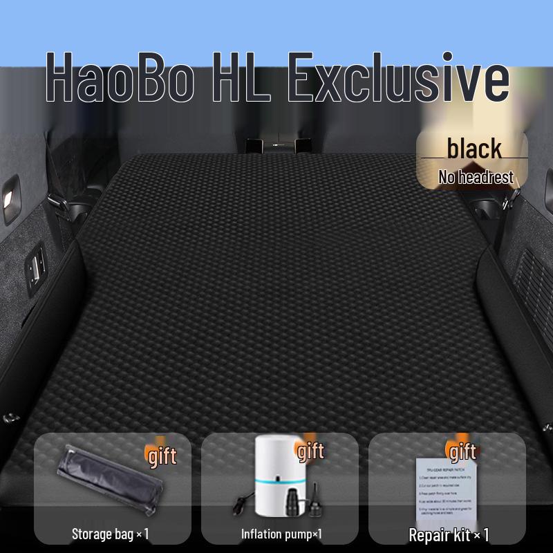 Hao Bo HL Inflatable Car Mattress for Rear Seat and Trunk - Ideal Travel Sleeping Pad