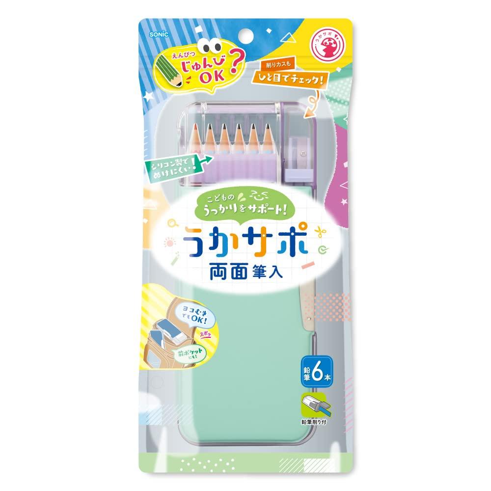 Sonic Ukasapo Slim Pencil Pencil Check at a Mint Double-Sided Case, Glance, FD-6627-M,