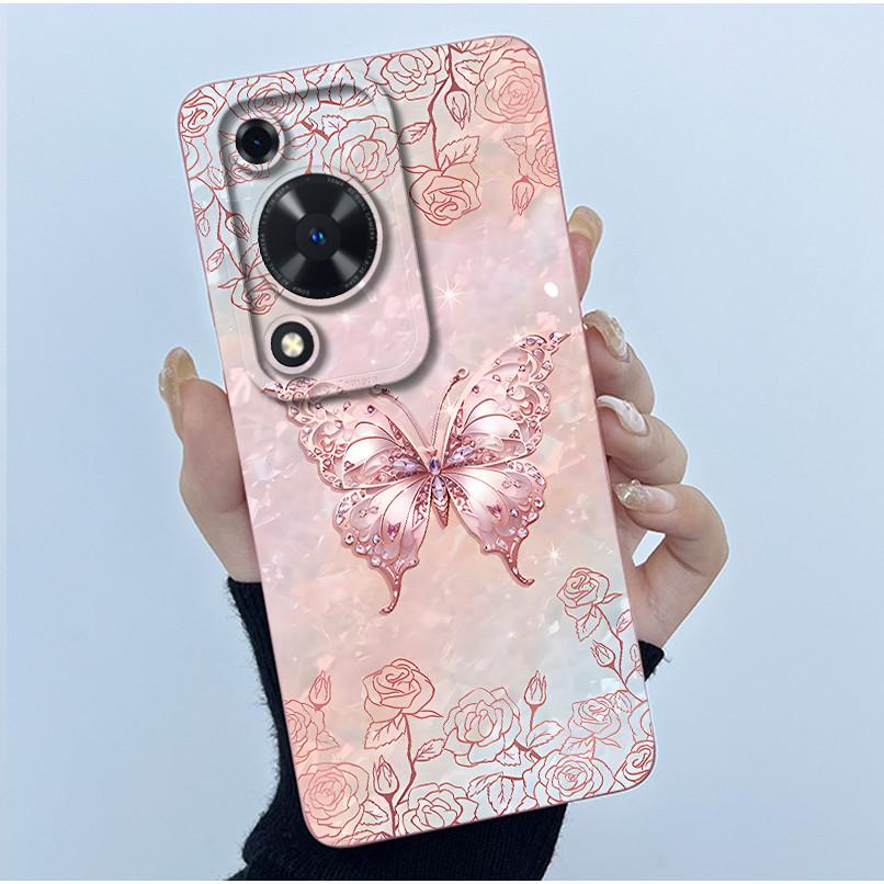 For Huawei Nova Y72 Phone Case Fashion Simplicity Flower Matte Silicone Shell For Huawei Nova Y72S Y63 Y 72 Back Cover Housing