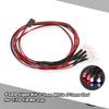 4 LED Lights Kit 2 White 2 Red for 1/10 1/8 Traxxas HSP Redcat RC4WD Tamiya Axial SCX10 D90 HPI RC Car