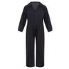 Kids Boys Fashion Mechanic Coveralls Long Sleeve Turndown Collar Zipper Front Jumpsuit Halloween Cosplay Costume