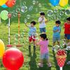 Bubble Machine with Light And Music Automatic Standing Bubble Maker 46.5 Inch Height Adjustable LED Colorful Lighting Party Toy