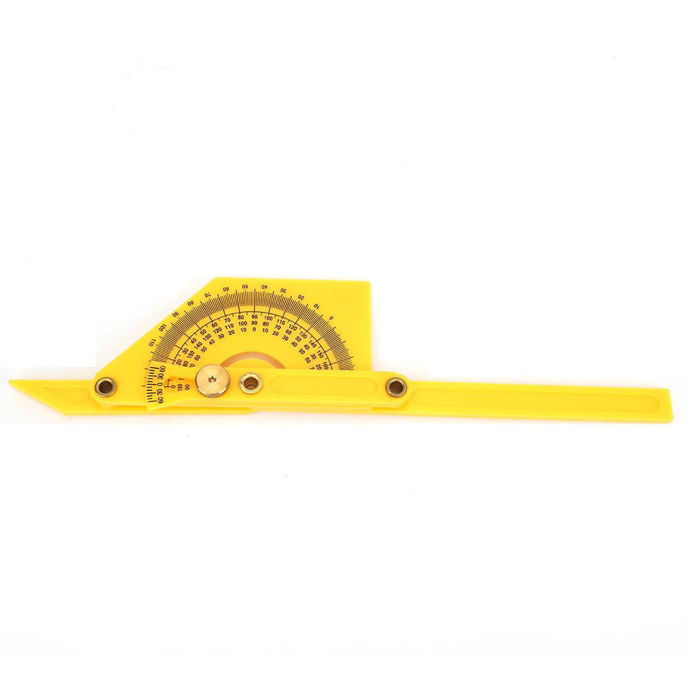 Plastic 180 Degree Pointer Protractor Angle Ruler Woodworking Measuring Carpenter Tool