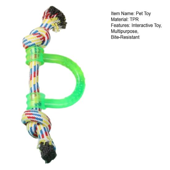 Hundespielzeug Strukturierter Ring Seilknoten Hundespielzeug Welpen Zahnungsspielzeug Kauspielzeug für die Zahnpflege Interaktives Zerrspiel Spielzeug zum Apportieren Kleine Mittlere Hunde