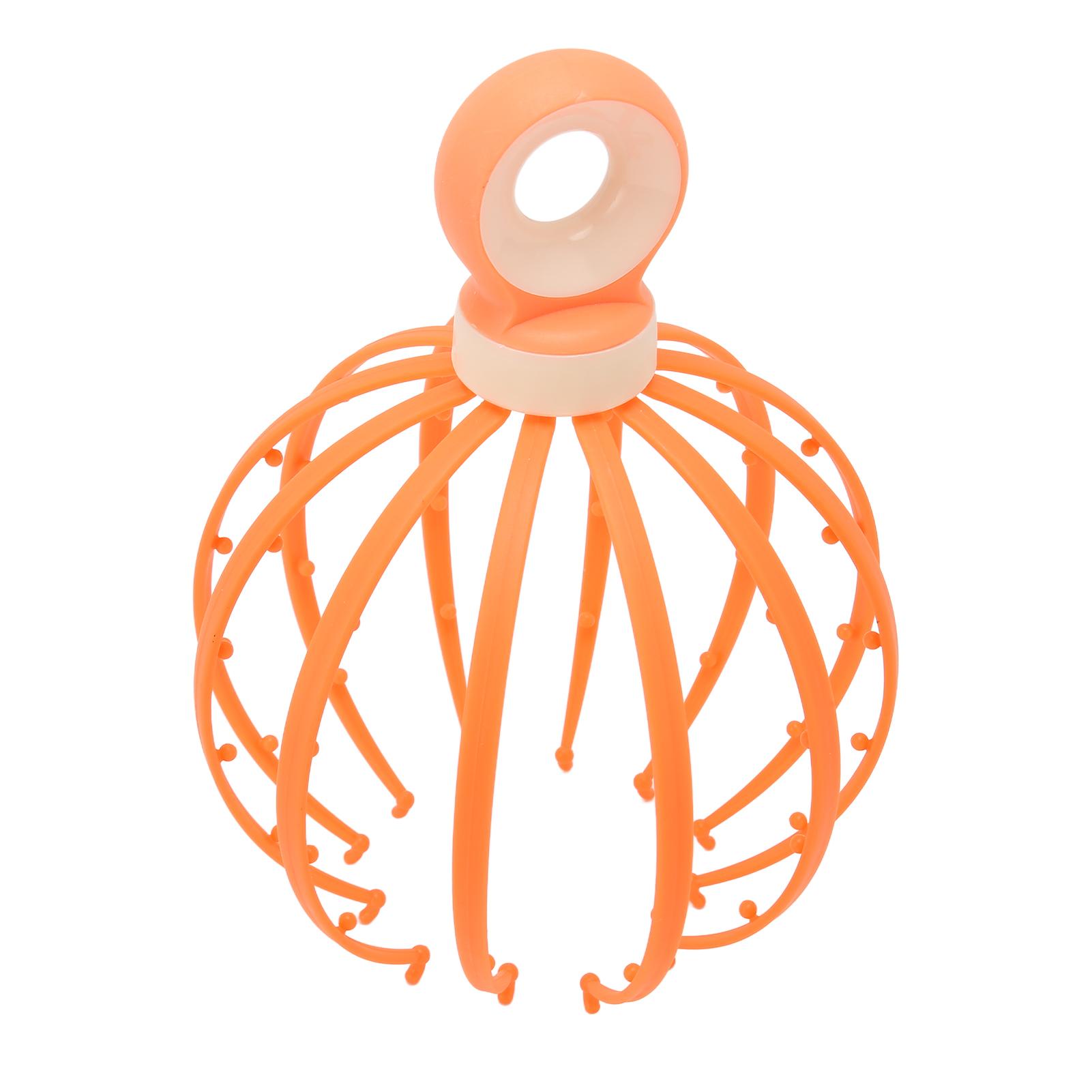 

Массажер для головы, расслабление кожи головы, эргономичный, портативный, 12 пальцев, массажер для головы, коготь для массажа кожи головы для оранжевый