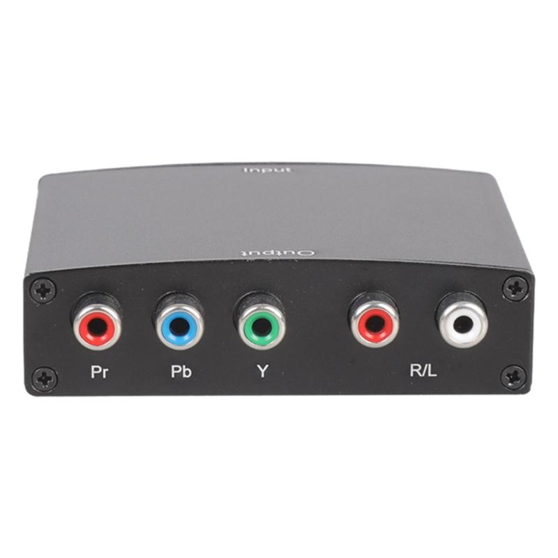 1080P YPbPr To HDTV Video Sound Converter Adapter 5RCA Ypbpr Component To HDTV Connector Converter Support 480P 720P