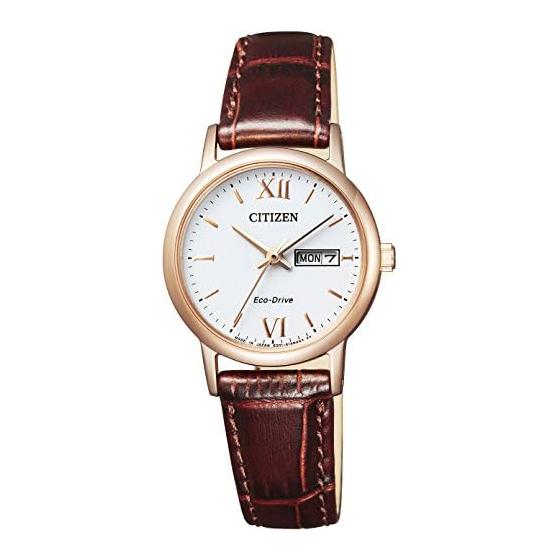 [CITIZEN] Женские часы CITIZEN COLLECTION Фотоэлектрические Eco Drive Кожаный ремешок EW3252-07A Белый