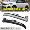 2 Pieces Dynamic Blinker LED Turn Signal Lights For Peugeot 3008 5008 2017- Side Mirror Indicator Lamp For Citroen C5