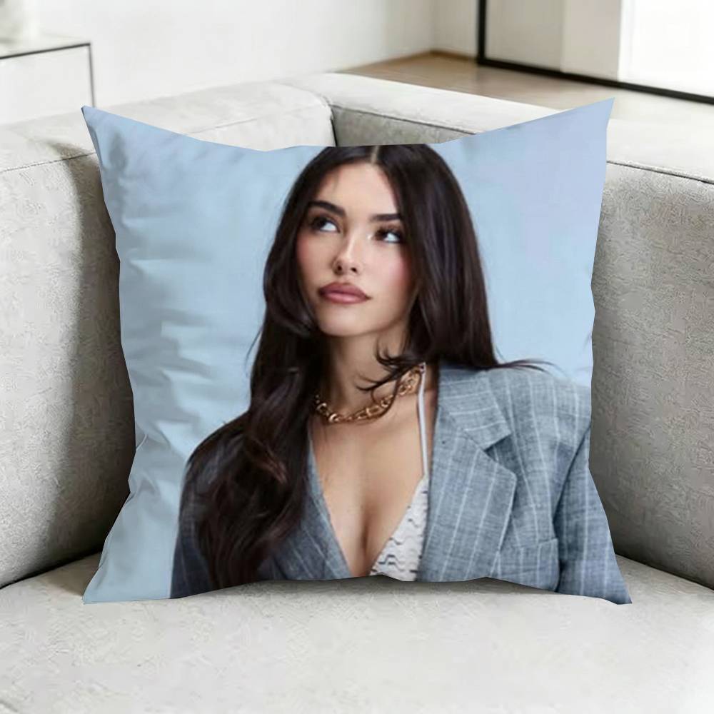 MadisonN Beer Pop Stars Pillow Case Square DoubleSided Sofa Cushion Cover Bedroom Bedside Pillow Gift