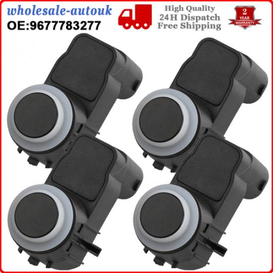 4PCS PDC Parking Sensor for Peugeot 5008 9677782980 9677782977 9664027977 6590JE