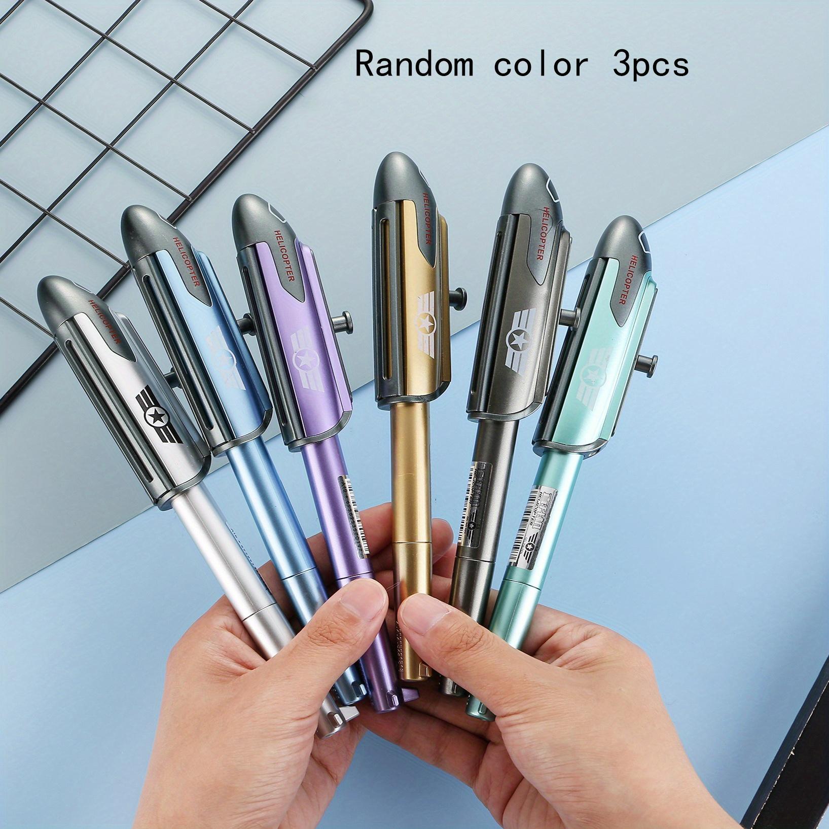 

Возвращение в школу, сезон 3 шт. 0,5 мм, креативная специальная ручка в форме боевого вертолета, нейтральная ручка, ручка-истребитель, ручка-деформация, ручка-перьевая ручка для студентов, канцелярские принадлежности Random color 3pcs