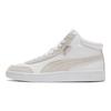 Puma Court Legend Two-Layer Cowhide Comfortable Versatile Wear-Resistant Lightweight Mid-Top Sneakers Unisex Sneakers White Gray 373750-02