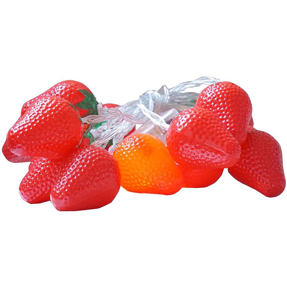 3 Meters 20LED Strawberry String Lights Battery Powered Indoor Outdoor Lighting Lamp for Wedding