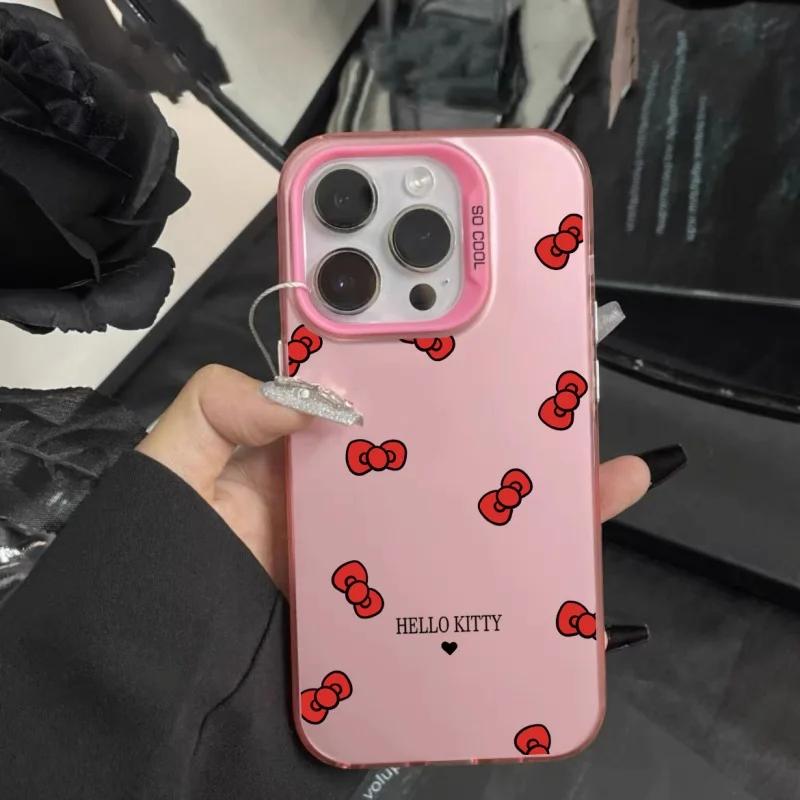 Cute Hello Kitty Lanyard Phone Case For Xiaomi Redmi 15 15C 14C 13C 12C A5 12 Note 14 Pro 13 12 Pro Plus 11 11S 4G 5G Casing