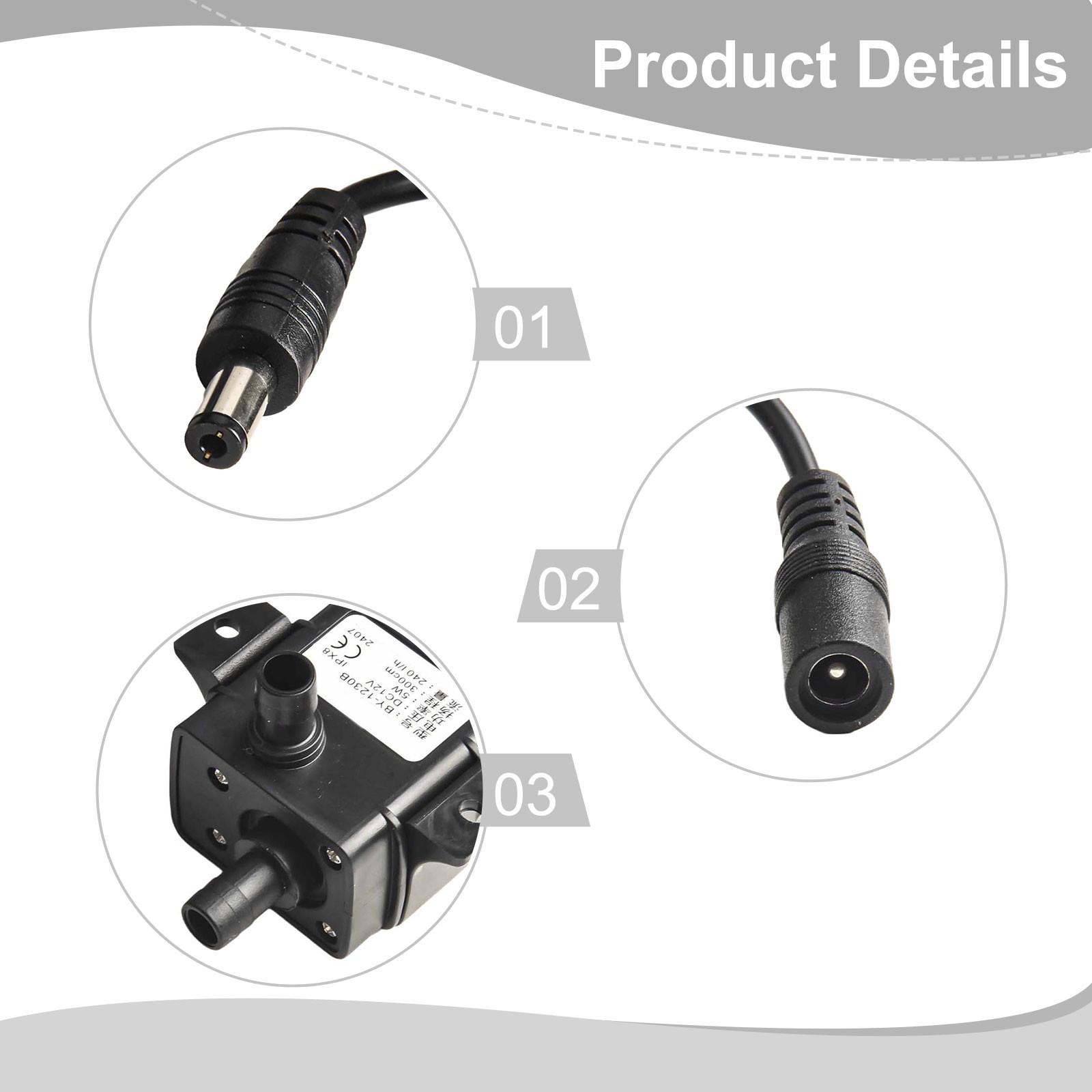 

12V Submersible Pump Fish Pond Pump Solar Water Pump Maintenance-free Portable