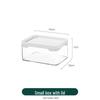 Clear Acrylic Jewelry and Cosmetics Storage Box with Lid