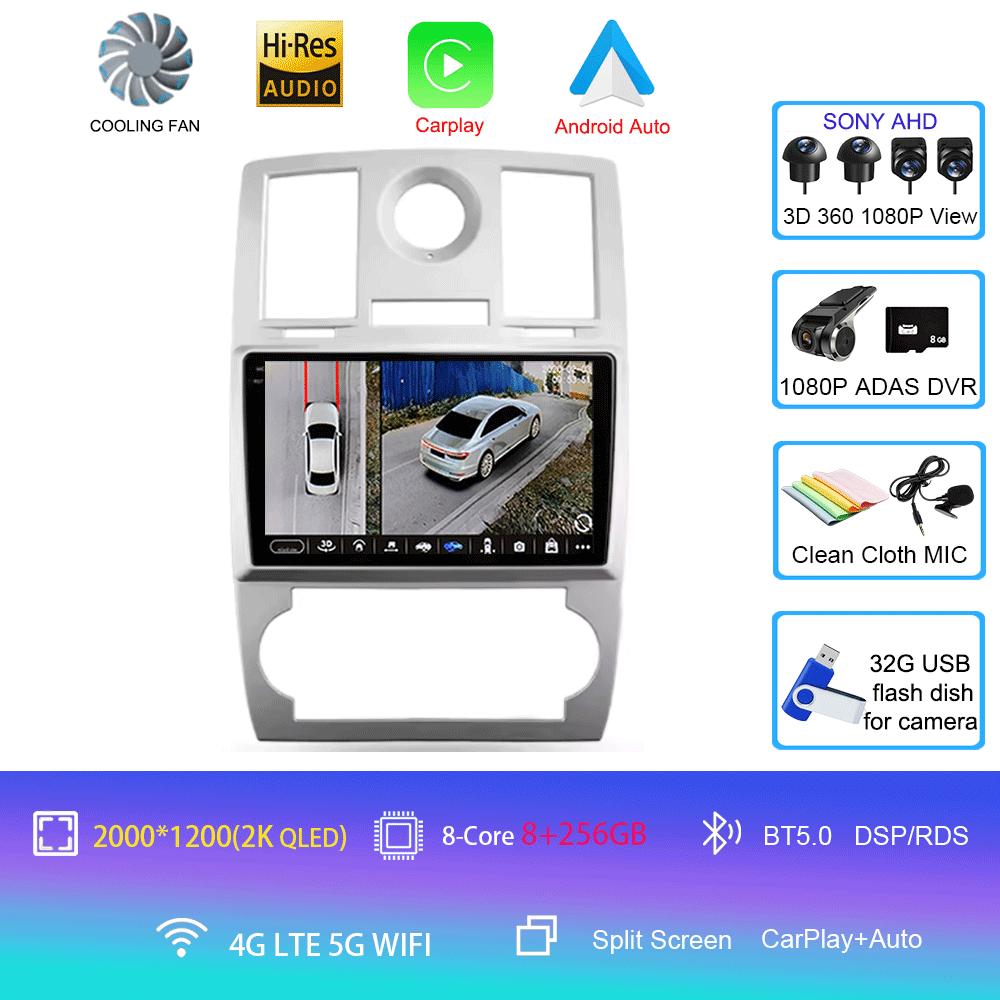 Car Radio Android 14 For Chrysler 300C 1 2004 - 2011 Multimedia Video Player Navigation stereo GPS No 2din 2din DVD