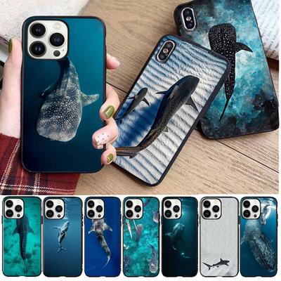 Soft Ocean Whale Shark Funda Phone Cover For Iphone 14pro 11pro 12 13pro Max 5s 6s Xs 7 8plus SE Xr 12mini Coque Cases
