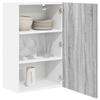 Hanging Cabinet Gray Sonoma and White 50 x 31 x 80 cm Particleboard