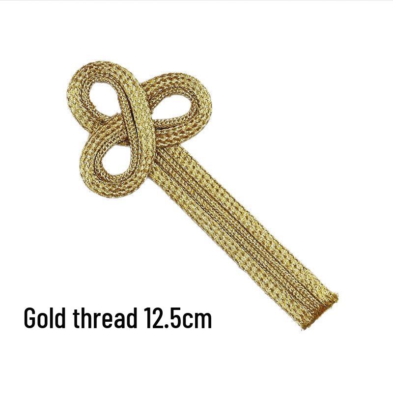 Handcrafted Gold & Silver Long-Handle Three-Leaf British-Style Double-Breasted Button for Performance Clothing Customization