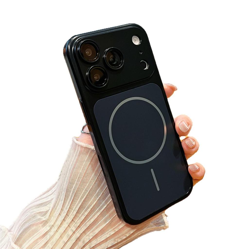 iPhone 17 Pro Max Electroplated Magnetic Case with Integrated Button Cover