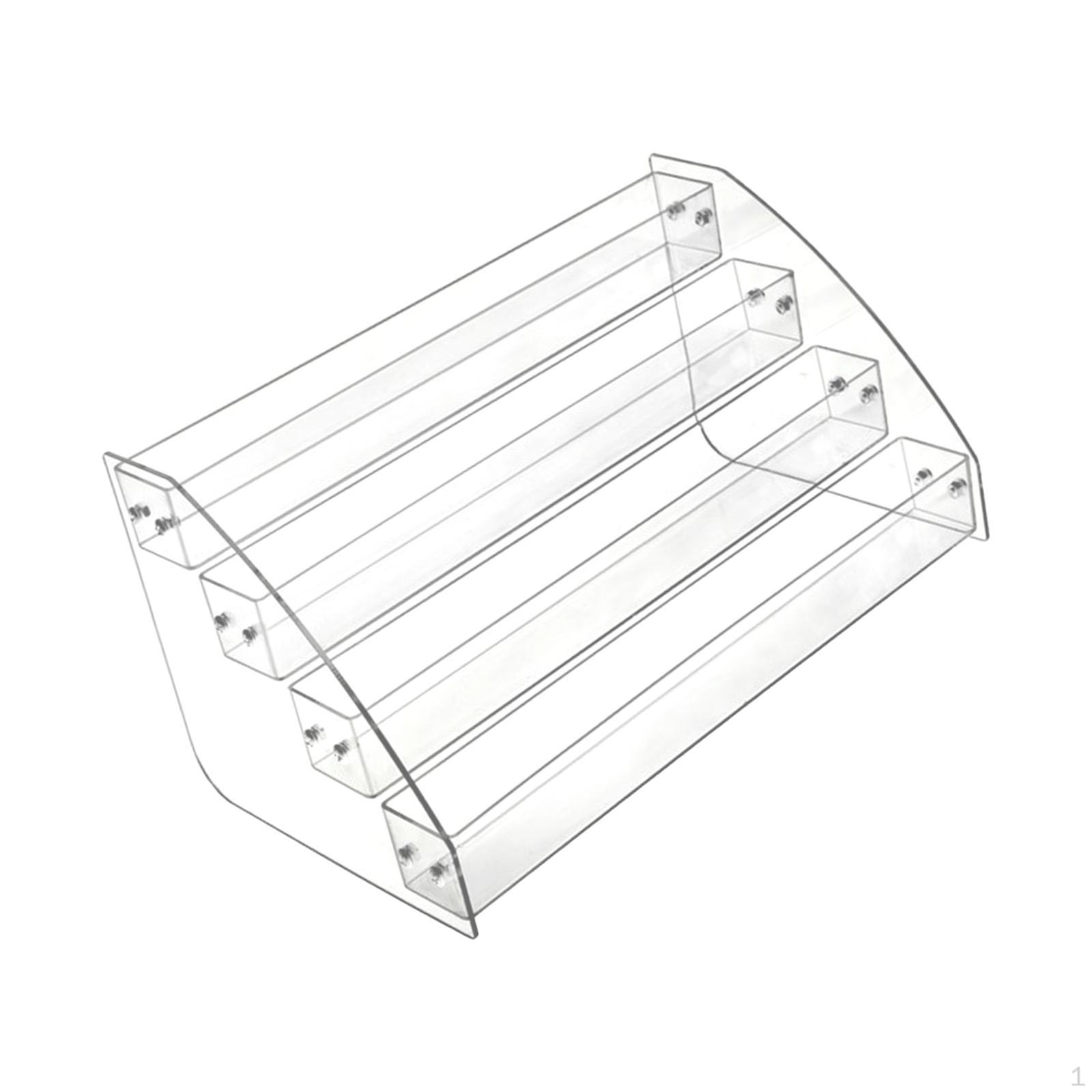 

Акриловый держатель для визитных карточек, витрина, настольная стойка для хранения, книжная полка, многослойная 4 Tier