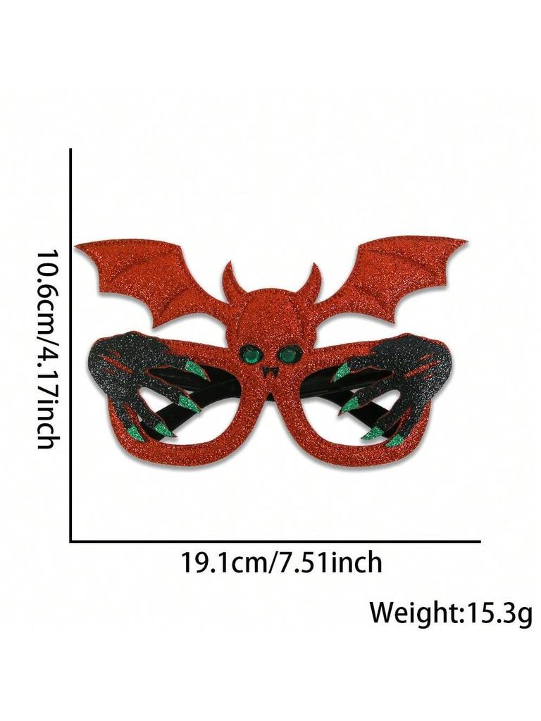 Halloween Kürbis Brille für Kinder Gruselige Fledermaus Totenkopf Party Kostüm Foto Requisite Spukhafte Halloween Dekorationen für festliche Feier