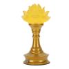 LED Flower Lamp Resin Metal USB Rechargble Buddhistic Lamp Flower Night Light for Display Decoration Faith Supplies