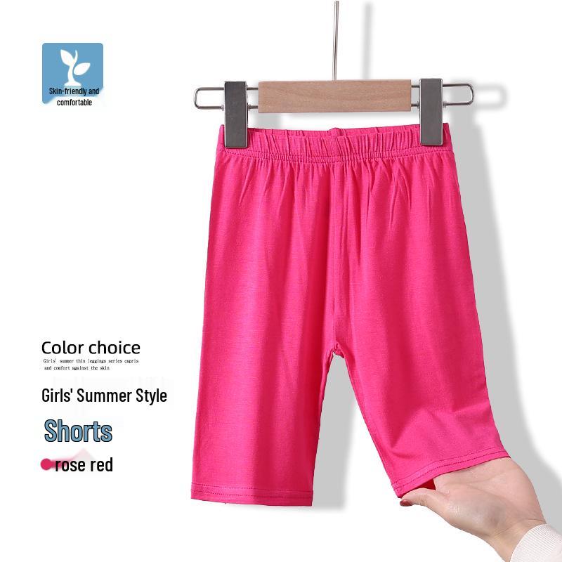 Girls' Modal Leggings for Spring/Summer - Black or White Dance Pants, Medium/Large Sizes